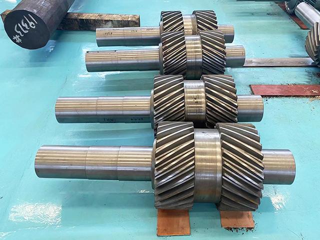 Forging process of gear steel