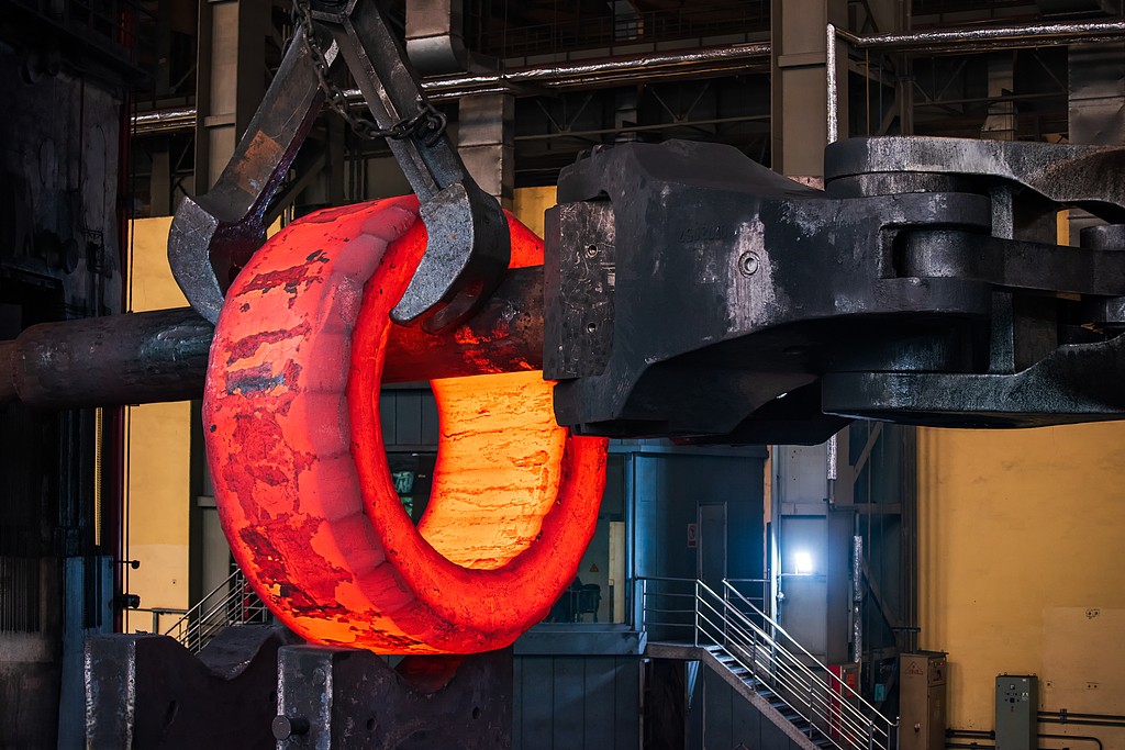 Forged steel blocks and discs