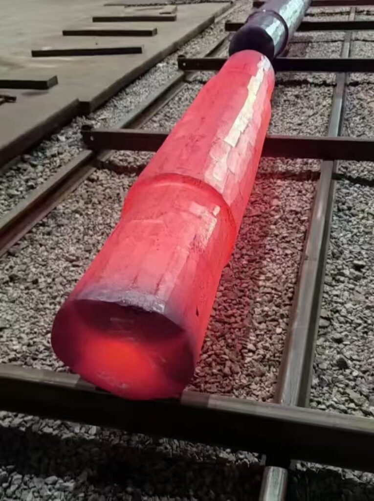 Open die forged pinion shaft for gearbox